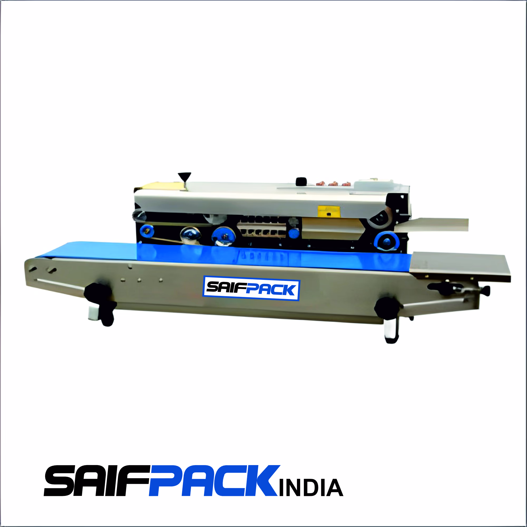 Continuous Band Sealer / Pouch Sealing Machine Product Code : SPCS 900 L Horizontal